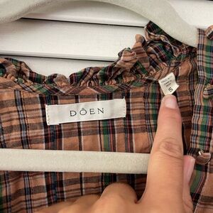 Doen plaid blouse